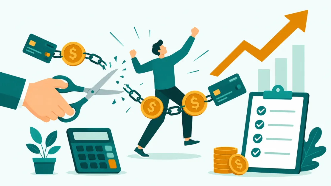 كيف أخرج من الديون بسرعة؟ خطة عملية لتسديد القروض وبطاقات الائتمان