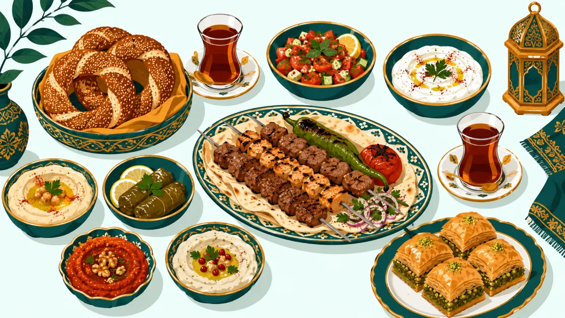المطبخ التركي غني بالخيارات الحلال التي تناسب أذواق العائلات العربية