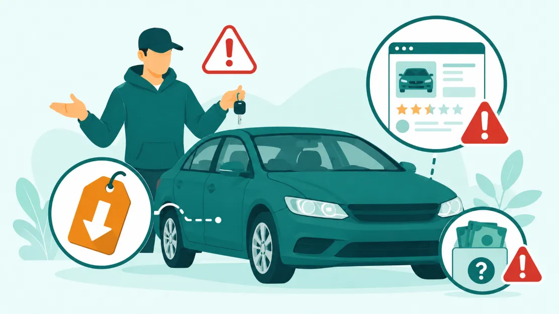 العلامات التحذيرية للنصب عند شراء سيارة مستعملة